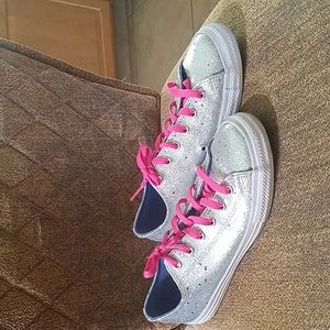 Converse Chuck Taylor All Star 1V Galaxy Glimmer Ox Lace Up Sneakers Shoes